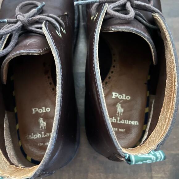 Polo Ralph Lauren Brown Leather Talan Chukka Boots-Size 8.5 main image 7